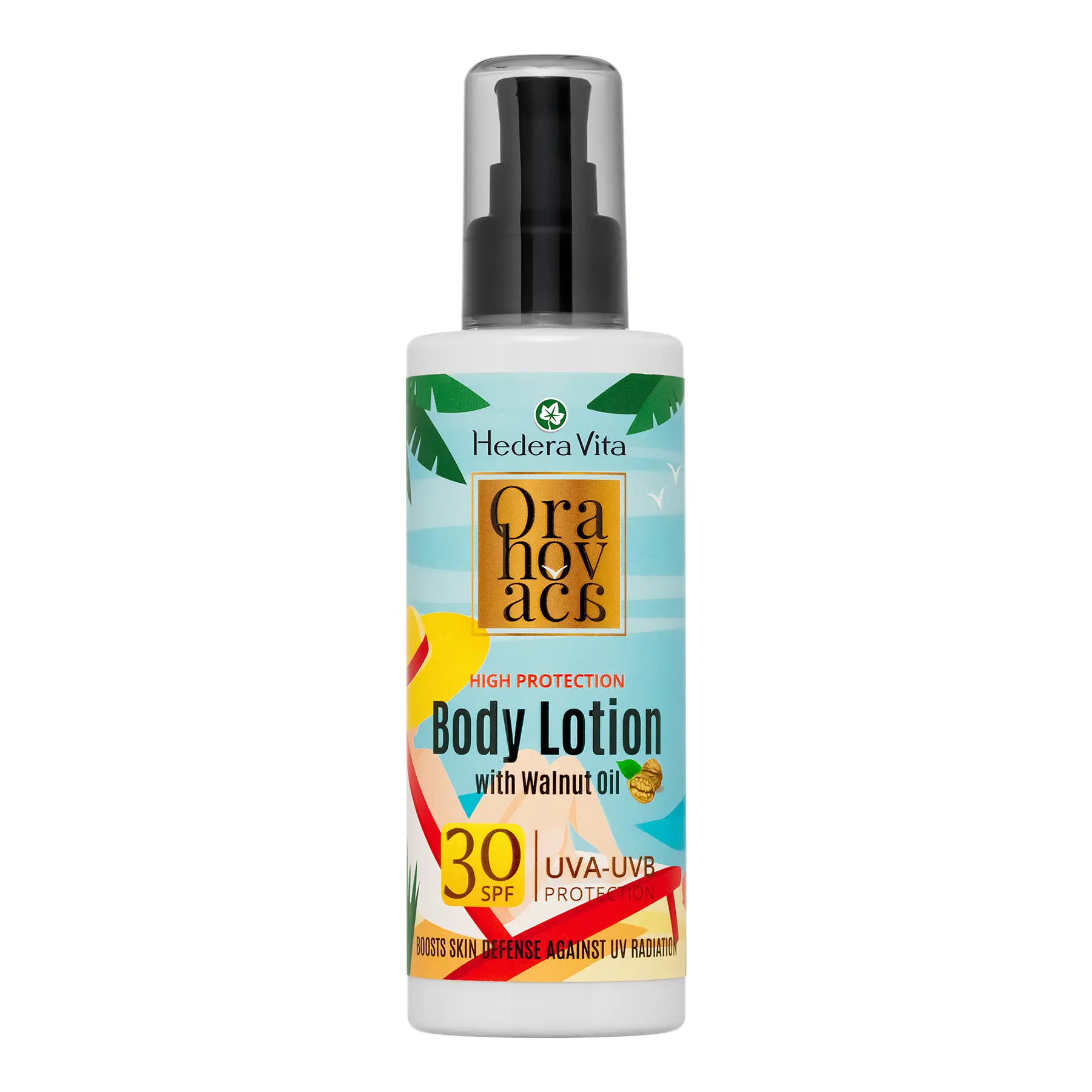 Orahovaca-Losion-za-telo-SPF30-200ml Losion za tijelo SPF30 – Orahovača, 200ml HEDERA VITA - Image 1
