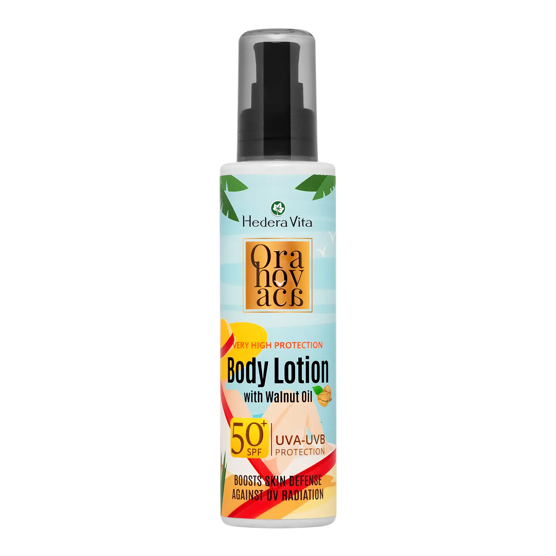 Orahovaca-Losion-za-telo-SPF50-150ml Losion za tijelo SPF50+ Orahovača, 150ml HEDERA VITA - Image 1
