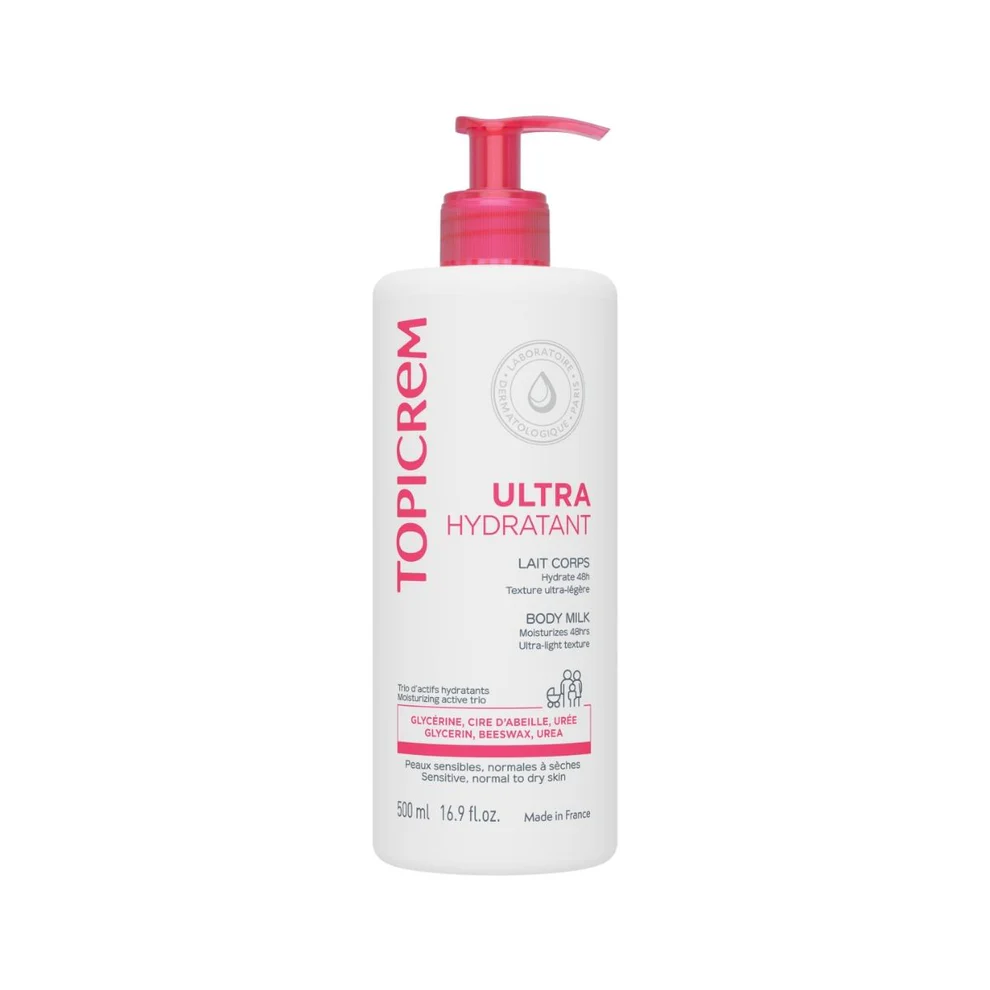 PRODUIT-UH-LAITCORPS500ML-Visuel1_875ecca8-42c9-4e3a-ac59-014529f91e10 Topicrem UH hidratantno mlijeko 500ml - Image 1